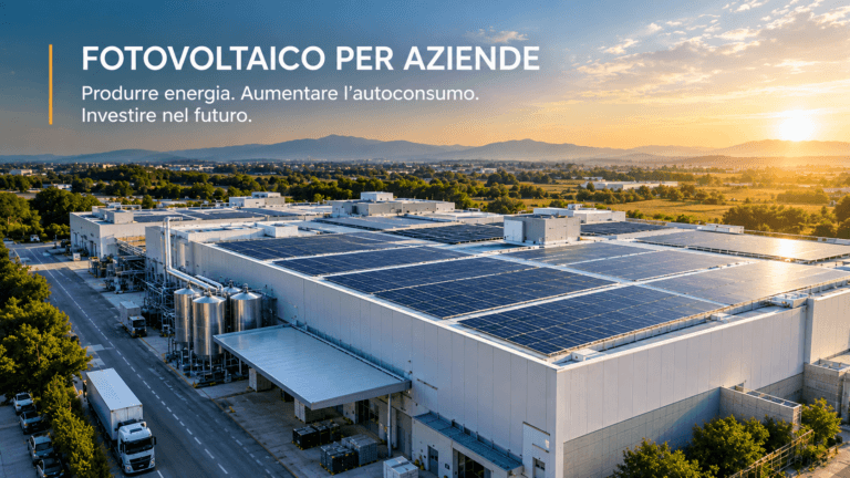 Fotovoltaico con accumulo per aziende: come trasformare l’energia in un vantaggio competitivo