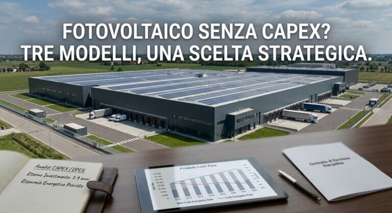 PPA, leasing o noleggio operativo: come finanziare un impianto fotovoltaico per un’impresa