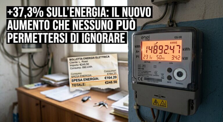 +37,3% sull’energia: il nuovo aumento che nessuno può permettersi di ignorare
